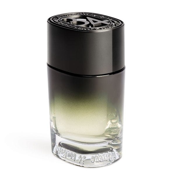 Diptyque - 34 Boulevard Saint Germain - Eau de Parfum Flakon mit elegant verlaufendem Glas und schwarzem Deckel auf hellem Hintergrund