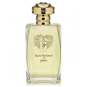 Maître Parfumeur et Gantier - Soie Rouge Parfumflakon mit goldenem Verschluss und filigranem Ornament auf Glasflasche