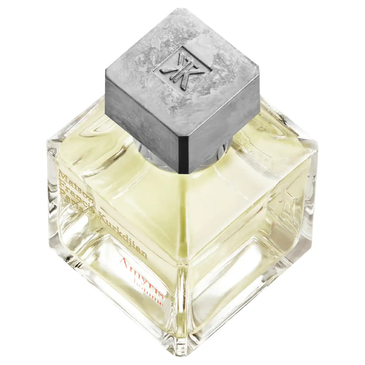 Maison Francis Kurkdjian Paris - Amyris Homme klarer quadratischer Flakon mit massivem silberfarbenem Verschluss und elegantem Design