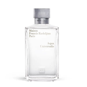 Maison Francis Kurkdjian Paris - Aqua Universalis klarer, rechteckiger Glasflakon mit silbernem, mattiertem Verschluss und dezentem Schriftzug