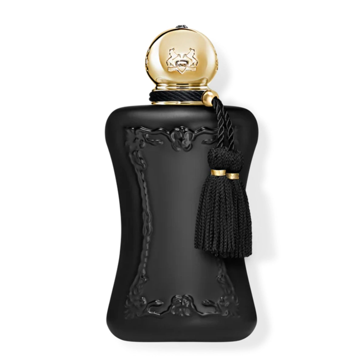Parfums de Marly - Athalia elegant schwarzer Flakon mit goldener Kappe und dekorativem Quastenanhänger