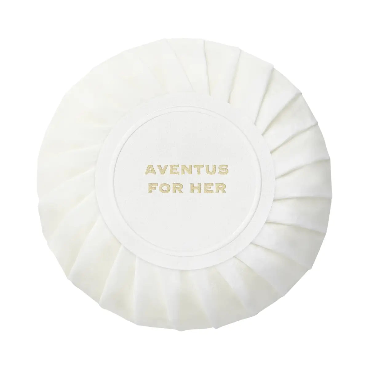 Creed - Aventus for Her - Soap rund verpackt mit zartgoldenem Schriftzug für sanfte, pflegende Handwäsche