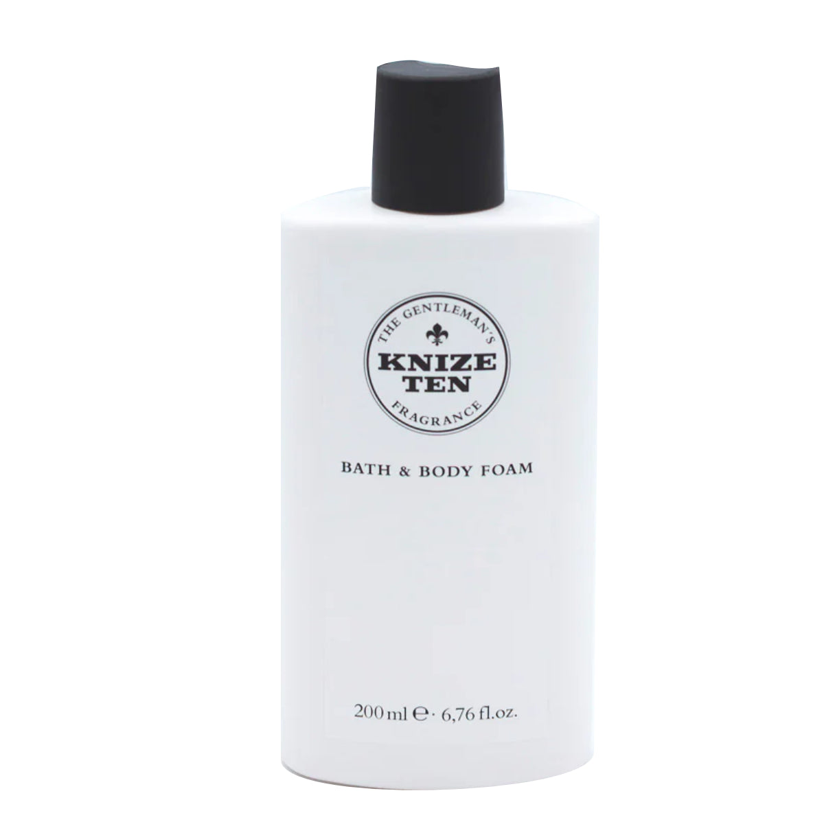 Knize - Knize Ten - Bath & Body-Foam in schlichter weißer Flasche mit schwarzem Deckel und edlem Duftklassiker-Design