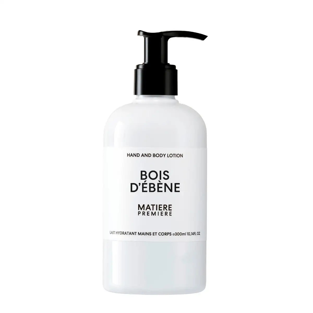 Matière Première - Bois d'Ébène - Hand & Body Lotion in schlichter Flasche mit pflegender Formulierung und elegantem Duft