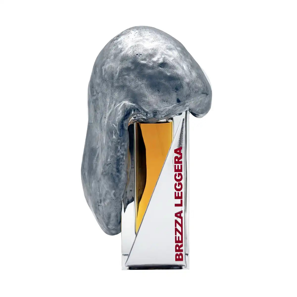 Filippo Sorcinelli - Atmosphere d’Emotion - Brezza Leggera Flakon mit silberner, skulpturaler Hülle und modernem Design