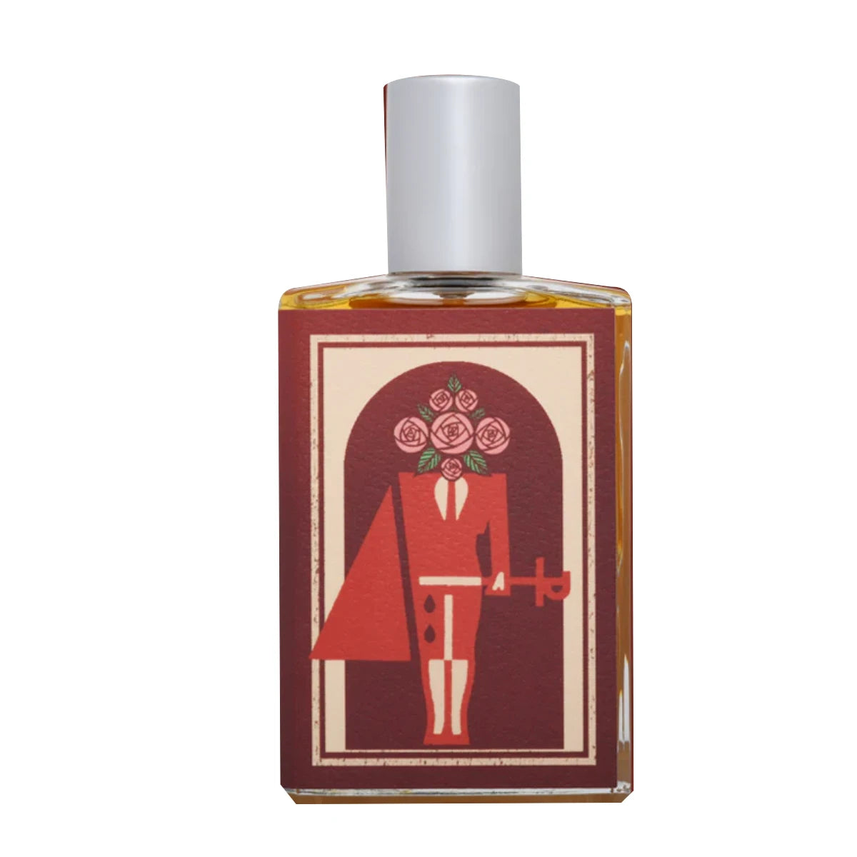 Imaginary Authors - Bull's Blood 2nd Edition Parfumflakon mit markantem floralen Motiv vor weißem Hintergrund