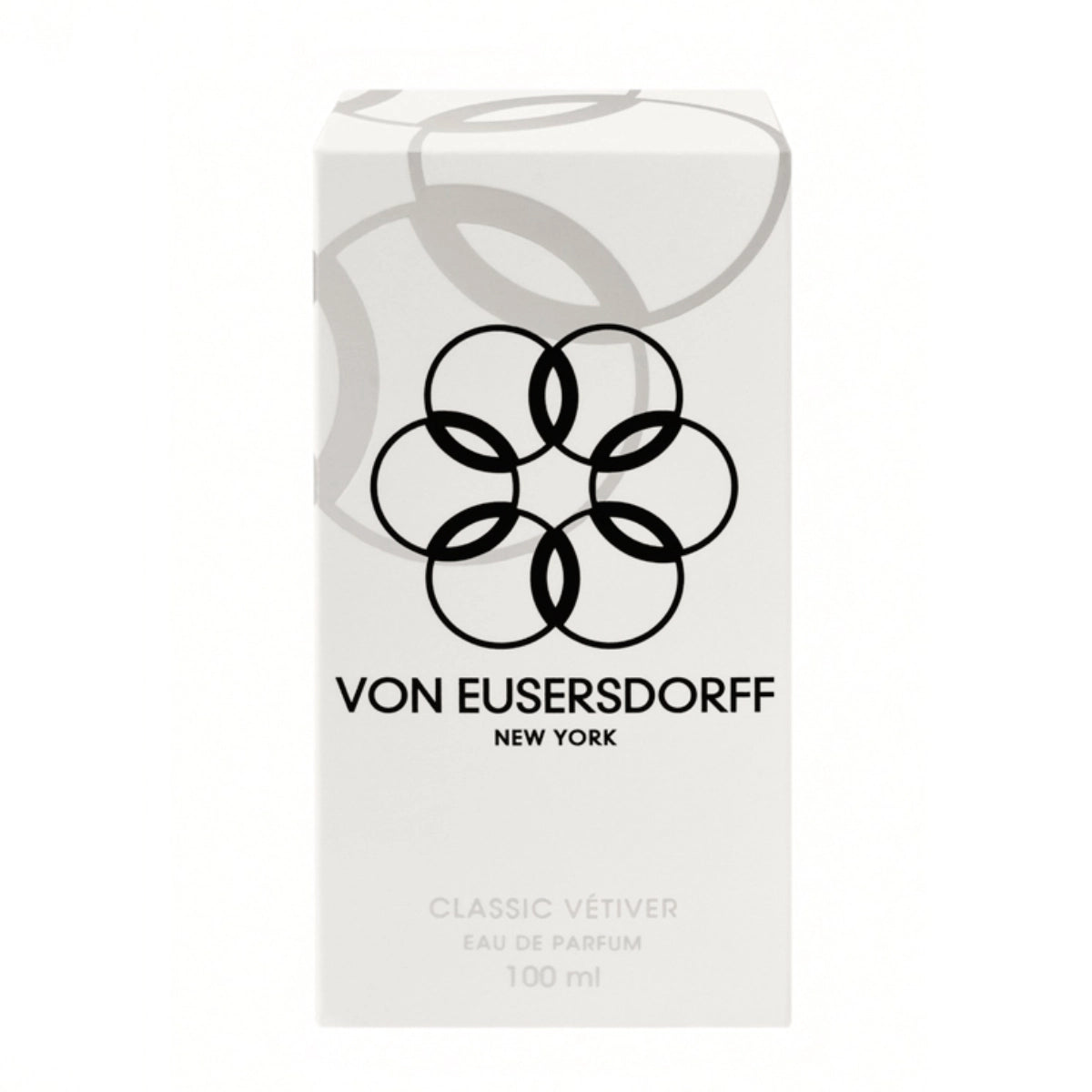 Von Eusersdorff - Classic Vétiver Verpackung in schlichtem Weiß mit schwarzem Logo und minimalistischem Design
