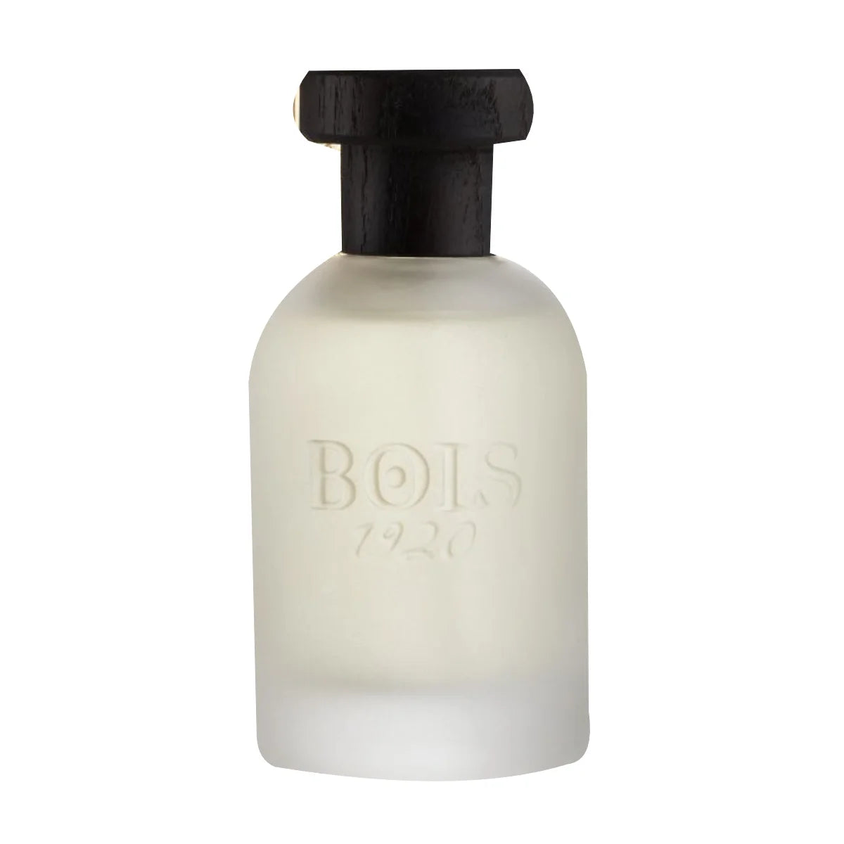 Bois 1920 - Classic 1920 Parfumflakon mit mattiertem Glas und dunklem Holzverschluss vor weißem Hintergrund