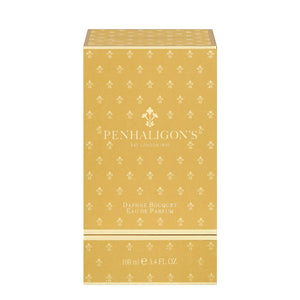 Penhaligon's - British Tales - Daphne Bouquet Verpackung in elegantem Goldton mit feinem Muster und edler Schriftgestaltung