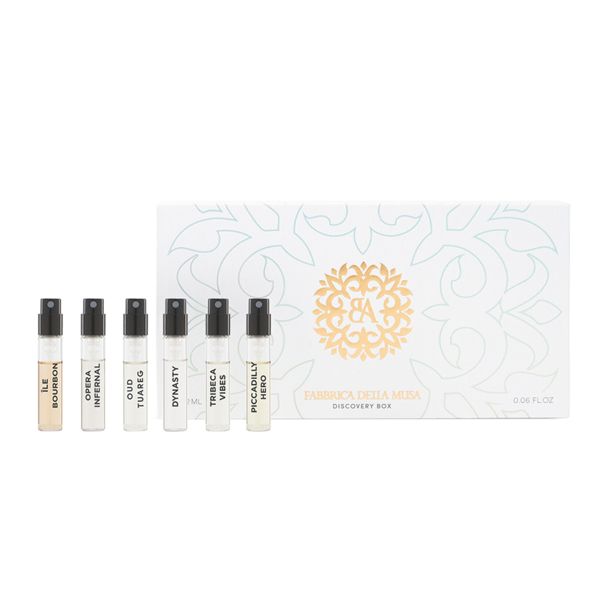 Fabbrica della Musa - Exclusive Collection - Discovery Kit mit sechs Duftproben in eleganter weißer Verpackung