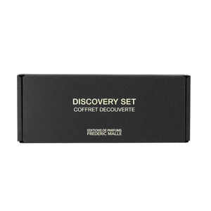 Frédéric Malle - Discovery Set - Magnetic schwarze elegante Box mit minimalistischer Schrift für Parfümpräsentation