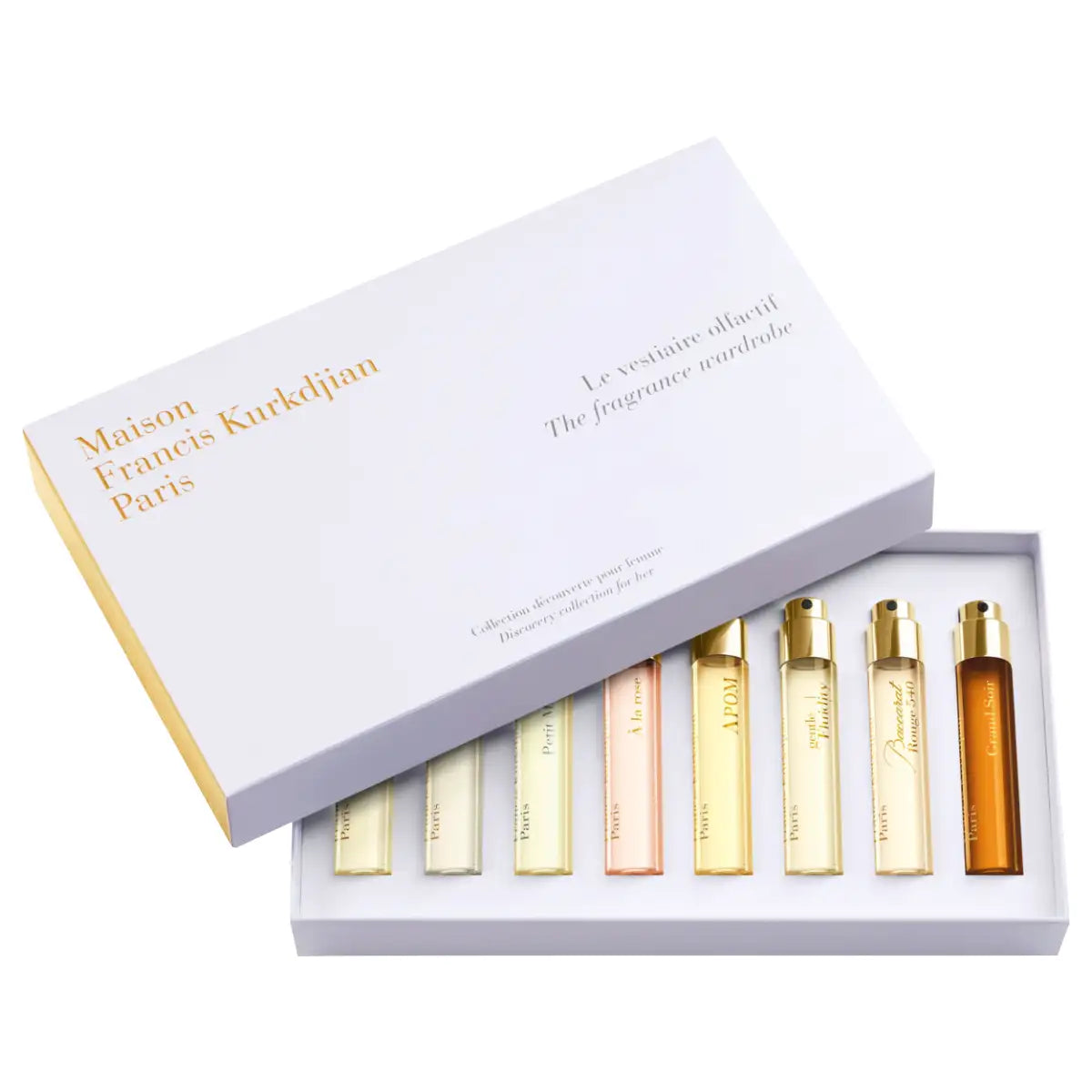 Maison Francis Kurkdjian Paris - Fragrance Wardrobe for Her mit acht eleganten Duftflakons in edler Geschenkbox