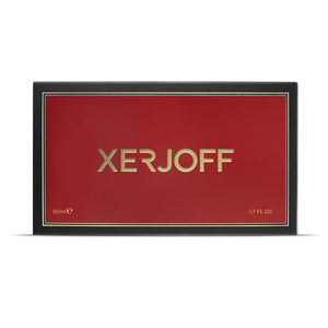 Xerjoff - Coffee Break - Golden Dallah elegante rote Verpackung mit goldfarbenem Schriftzug und schwarzem Rahmen