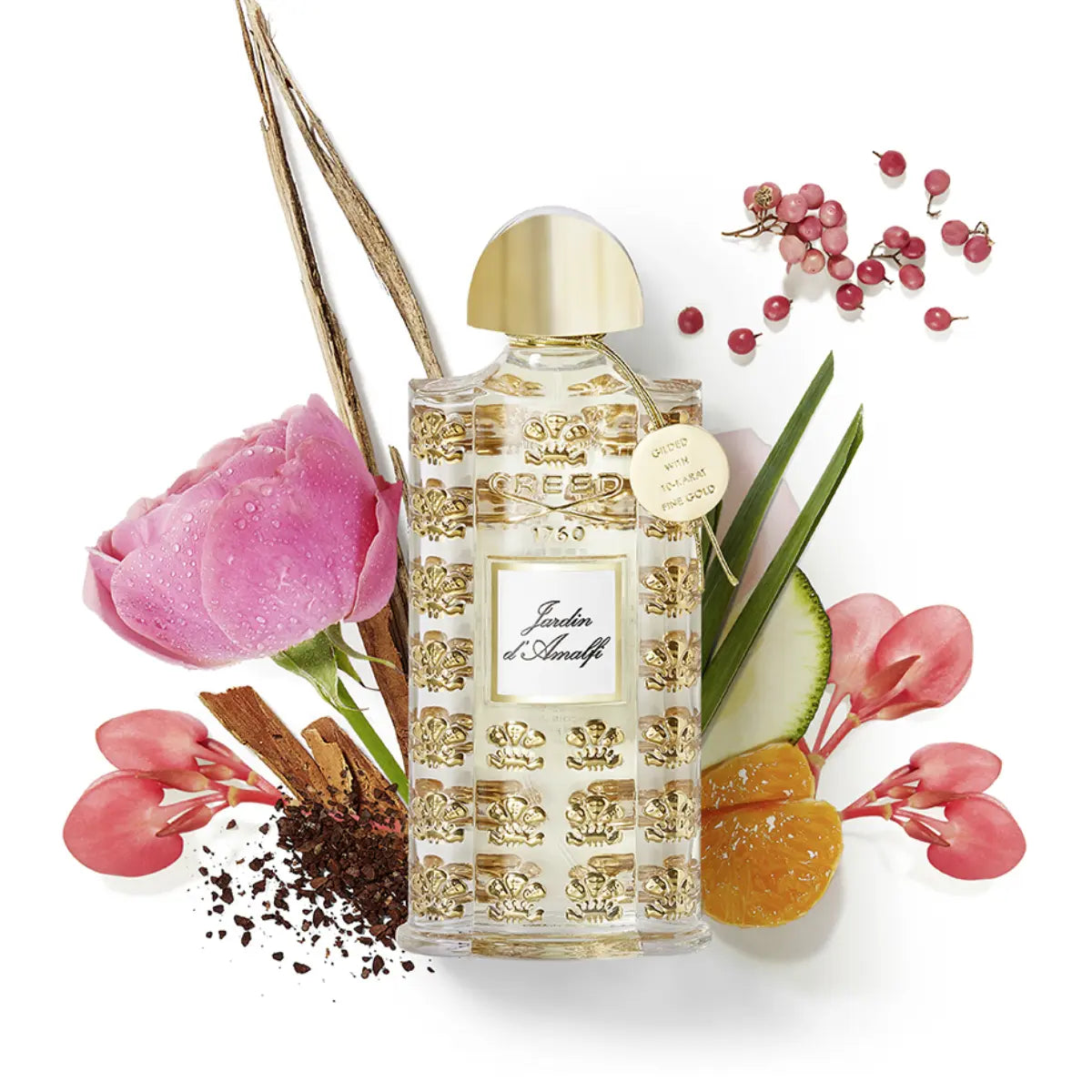 Creed - Les Royales Exclusives - Jardin d'Amalfi Parfumflakon mit goldverzierten Details und floraler sowie fruchtiger Komposition
