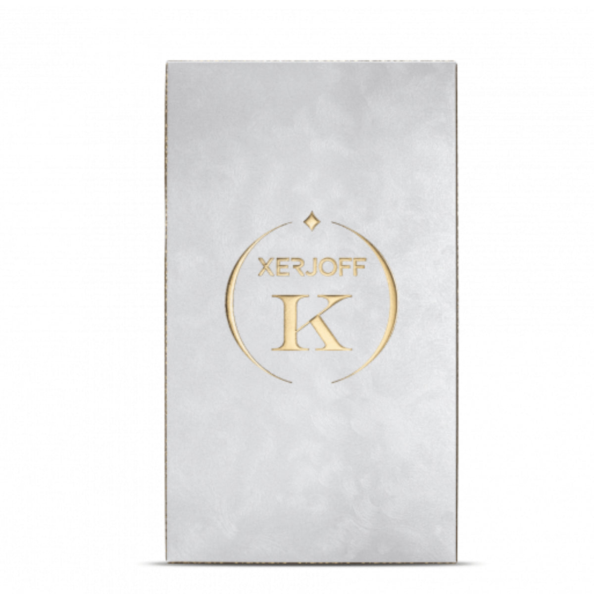 Xerjoff - K Collection - Jãbir edle Verpackung mit dezentem Goldprägung und minimalistischer silbergrauer Oberfläche