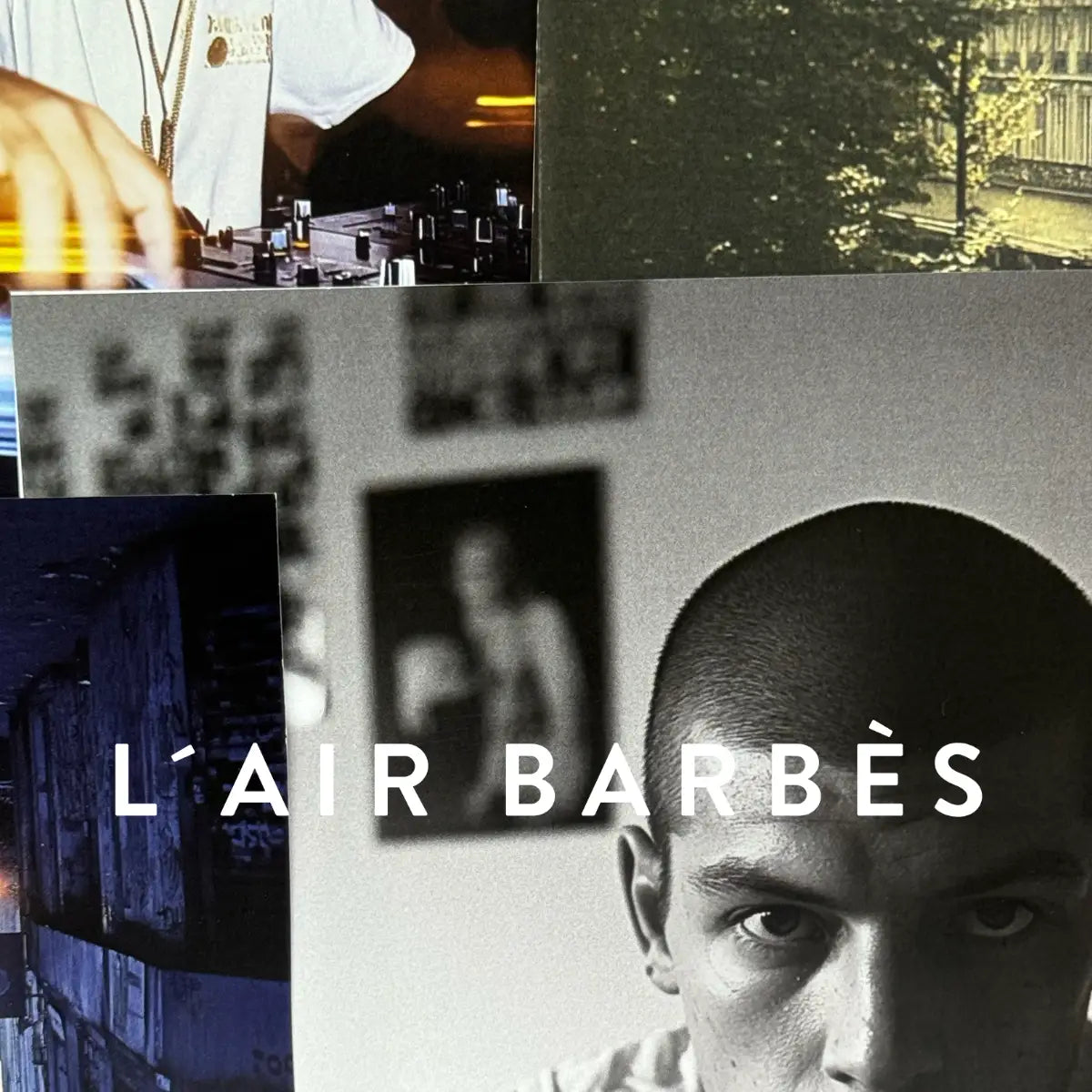 19-69 - L'Air Barbès Collage aus urbanen Szenen und Porträt mit Fokus auf Pariser Straßenflair und Kultur