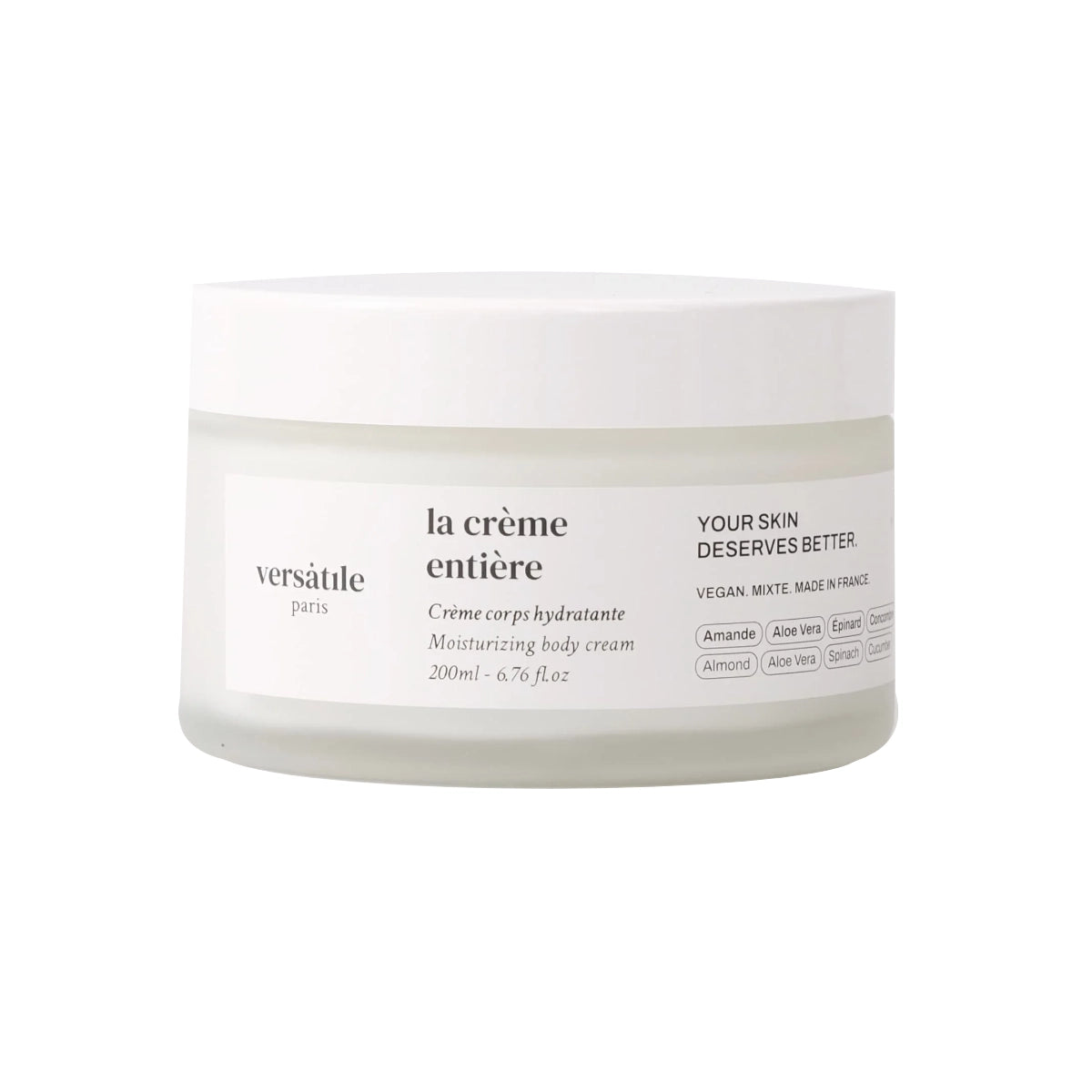 Versatile - La Crème Entière - Bodycream mit feuchtigkeitsspendender Wirkung und cremigem Duft nach Kokos und Moschus