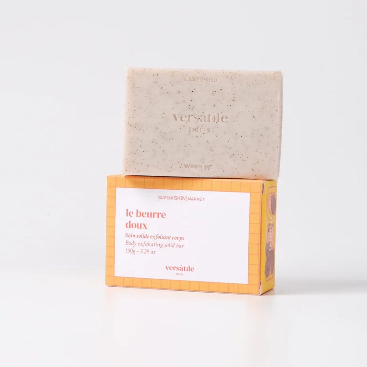 Versatile - Le Beurre Doux - Bodysoap feste Reinigung mit peelingwirksamen Kaffeesamen und feinem Kardamomduft