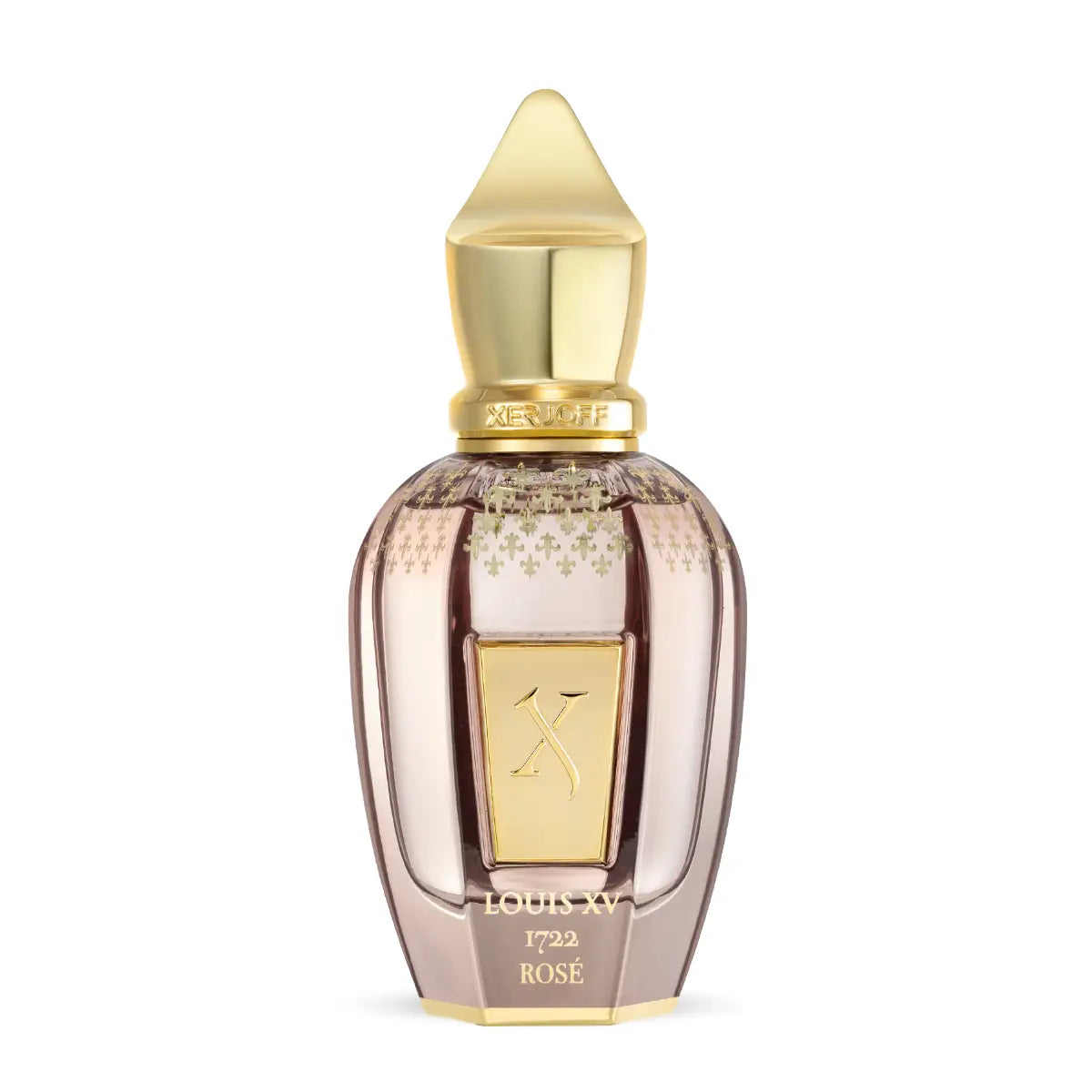 Xerjoff - Blends - Louis XV 1722 Rosé Parfumflakon mit goldfarbenem Verschluss und zartem Rosé-Ton