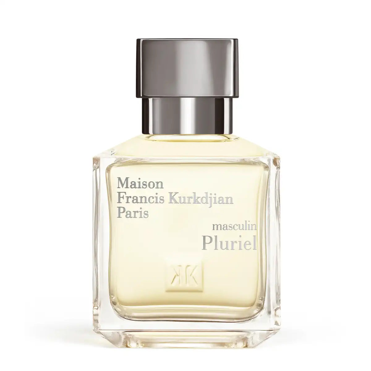 Maison Francis Kurkdjian Paris - Masculin Pluriel Parfumflakon mit klarer Form und metallisch glänzendem Verschluss in maskulinem Design