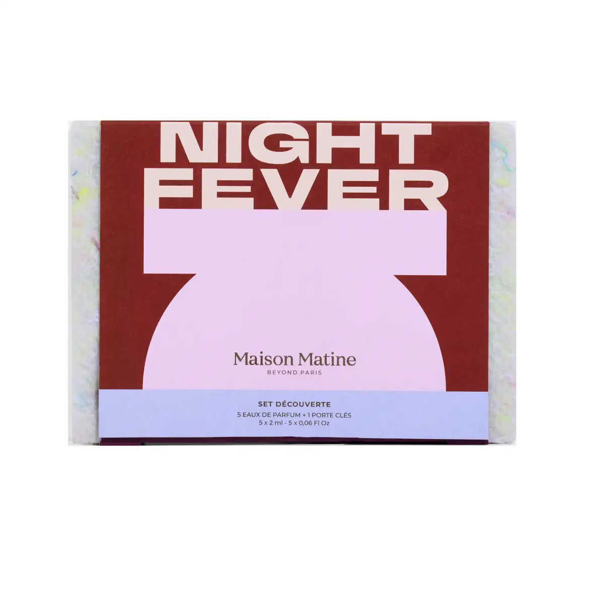 Maison Matine - Night Fever Collection - Discovery Set mit modernem Design in Rot und Rosa für Duftproben elegant verpackt
