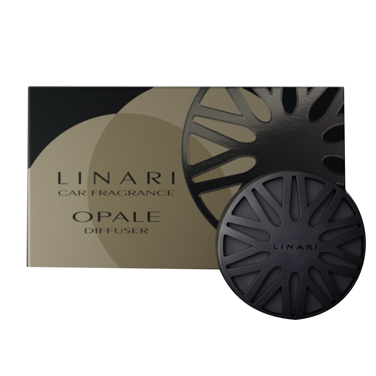 LINARI - Car Diffusor - Opale eleganter Autoduftspender mit modernem Design und fruchtig-frischer Limetten-Note fürs Auto