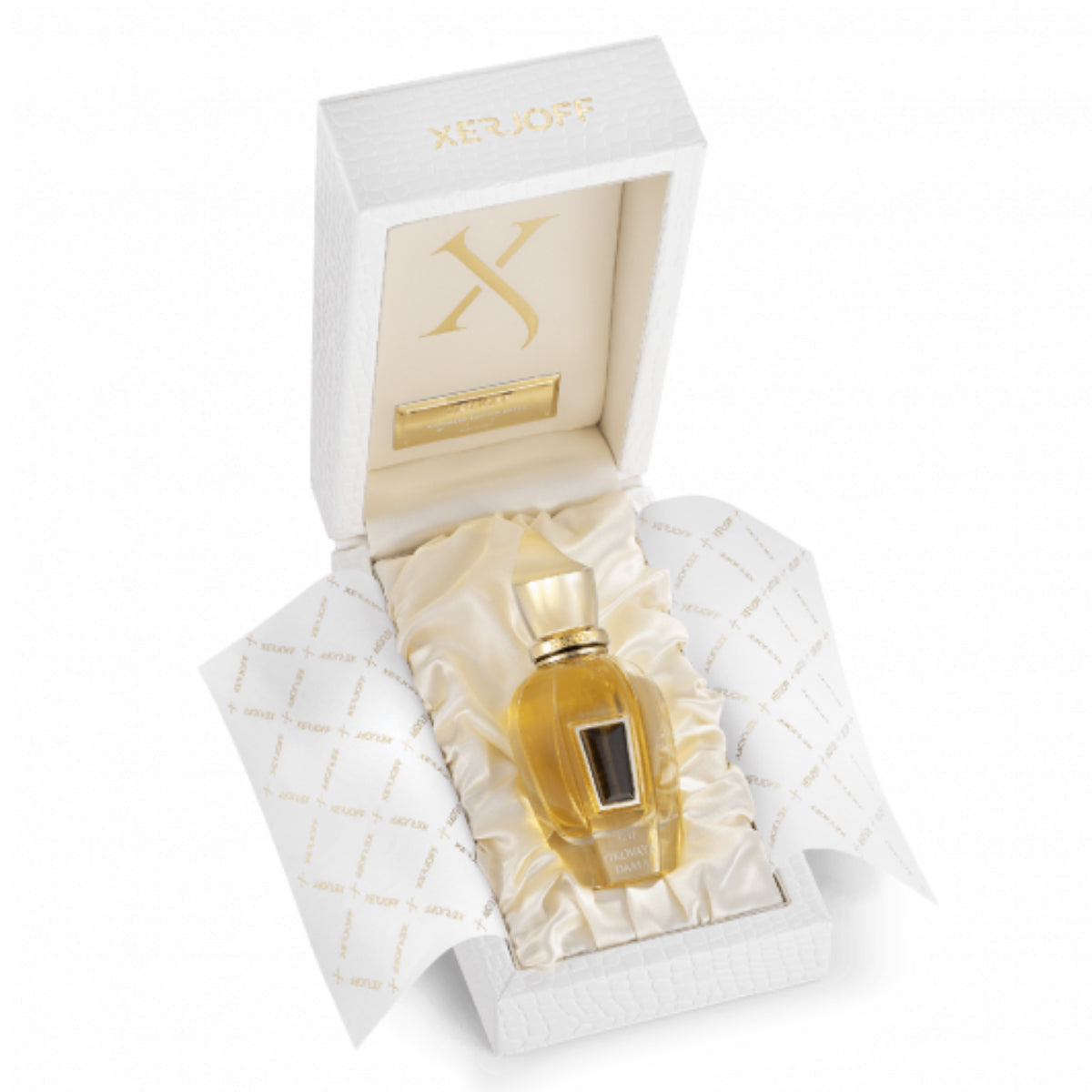 Xerjoff - XJ 17/17 - Stone Label - Pikovaya Dama Parfumflakon in luxuriöser weißer Präsentationsbox mit goldenen Akzenten
