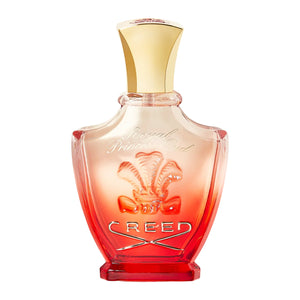 Creed - Royal Princess Oud eleganter Flakon mit goldfarbenem Verschluss und rotem Farbverlauf vor weißem Hintergrund