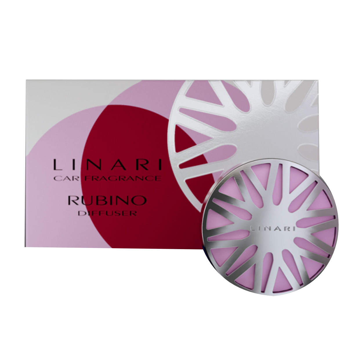 LINARI - Car Diffusor - Rubino weiß-floraler Autoduft mit fruchtigen Noten aus Melone, Himbeere, Mandarine und Bergamotte