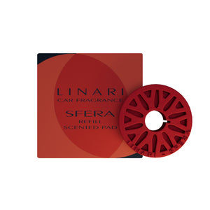 LINARI - Car Diffusor - Sfera Nachfüllpad mit belebendem Duft aus gelber Mandarine, Bergamotte und sonnengereiften Zitrusnoten