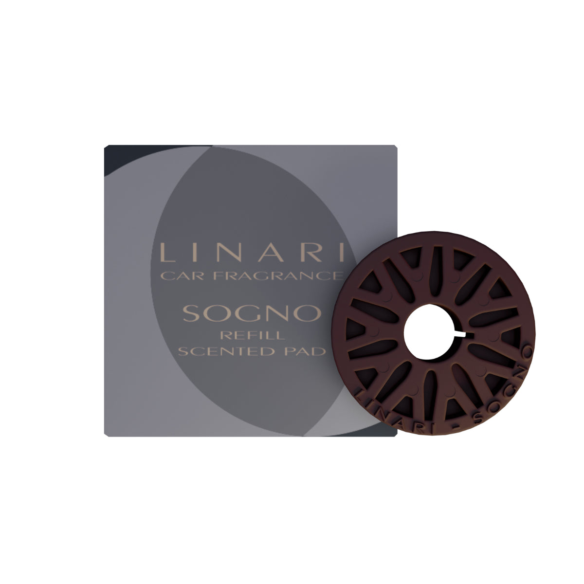 LINARI - Car Diffusor - Sogno Duftpad mit balsamisch-zartem Aroma aus Ingwer, Elemi und arabischem Weihrauch