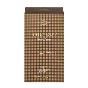 Penhaligon's - British Tales - The Cut Verpackung mit kariertem Muster und goldener Schrift vor weißem Hintergrund