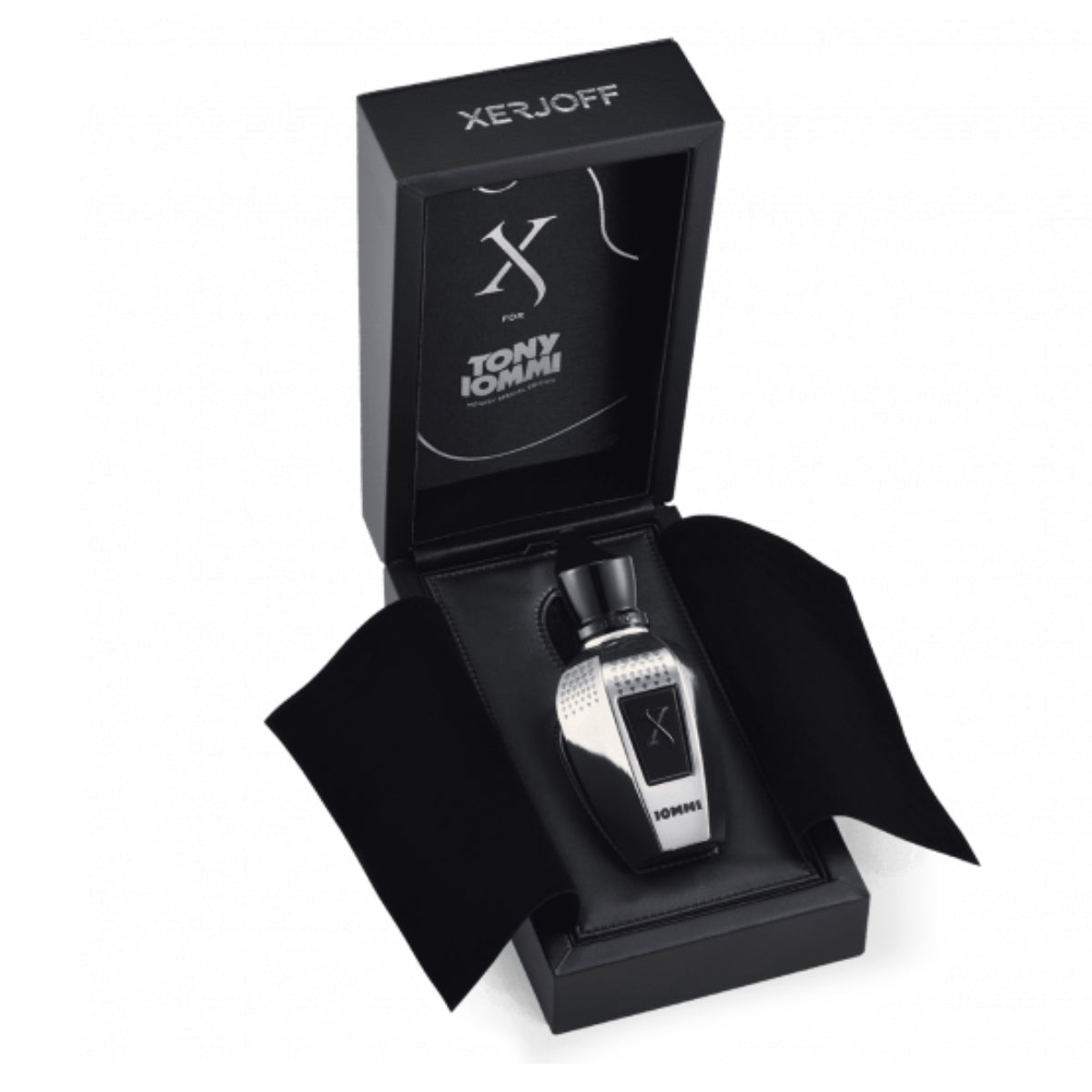 Xerjoff - Blends - Tony Iommi Parfumflakon in eleganter schwarz-silberner Geschenkbox mit individuellem Design