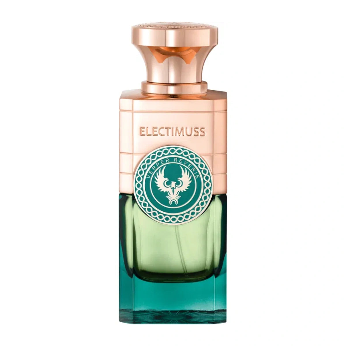Electimuss - Vesper Reverie Flakon mit türkisgrünem Glas und kupferfarbenem Verschluss in elegantem Design