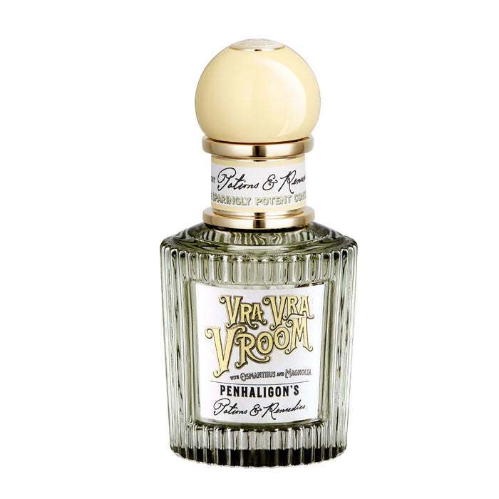 Penhaligon's - Potions & Remedies - Vra Vra Vroom Flakon mit cremefarbenem Verschluss und elegantem Glasdesign