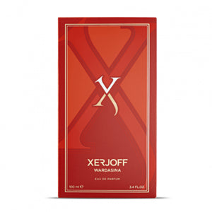 Xerjoff - Vibe - Wardasina Verpackung in kräftigem Rot mit goldfarbenem Markenlogo und eleganter Linienführung vor weißem Hintergrund