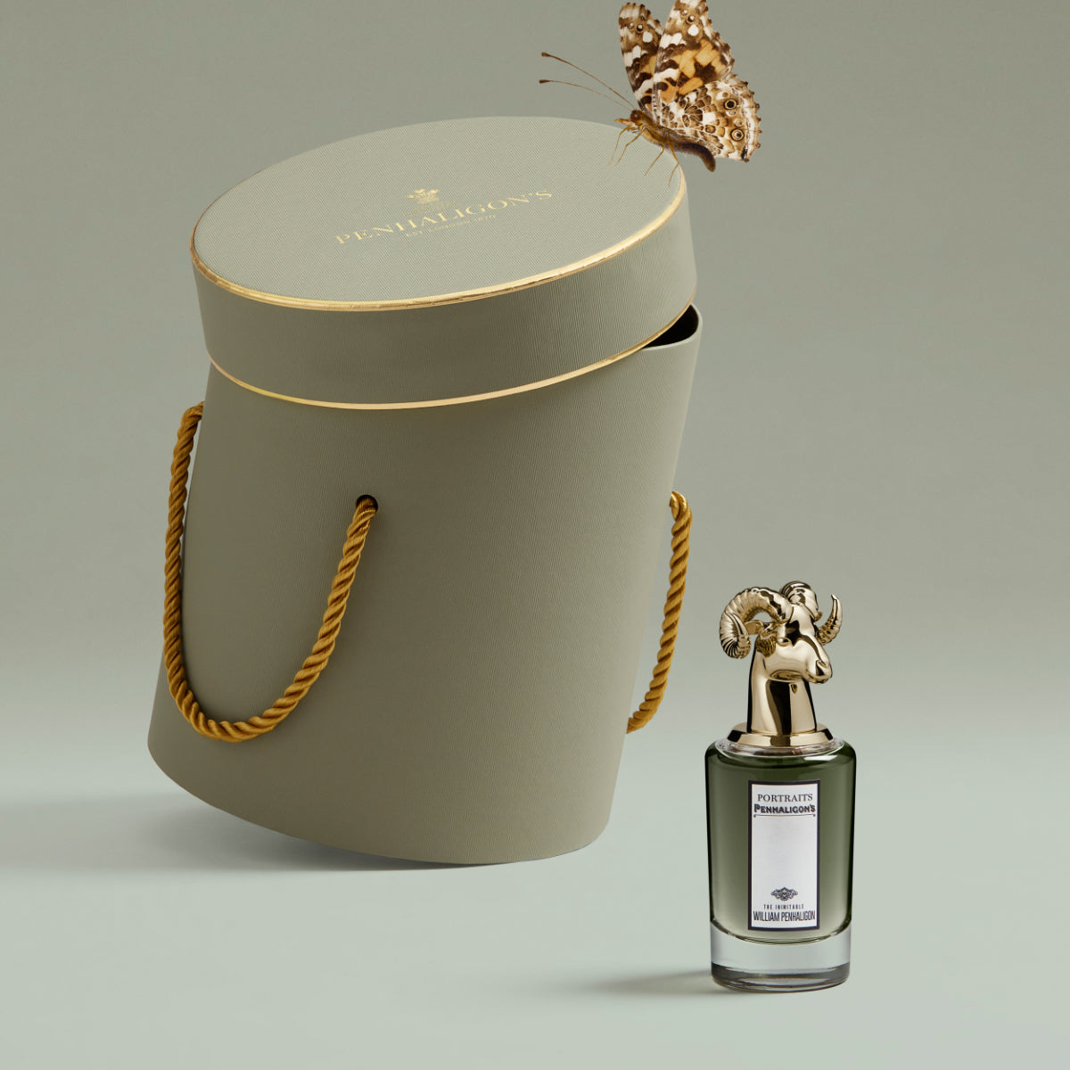 Penhaligon's - Portraits - The Inimitable William Penhaligon edler Flakon mit goldfarbenem Widderkopf und elegantem Geschenkbox-Set
