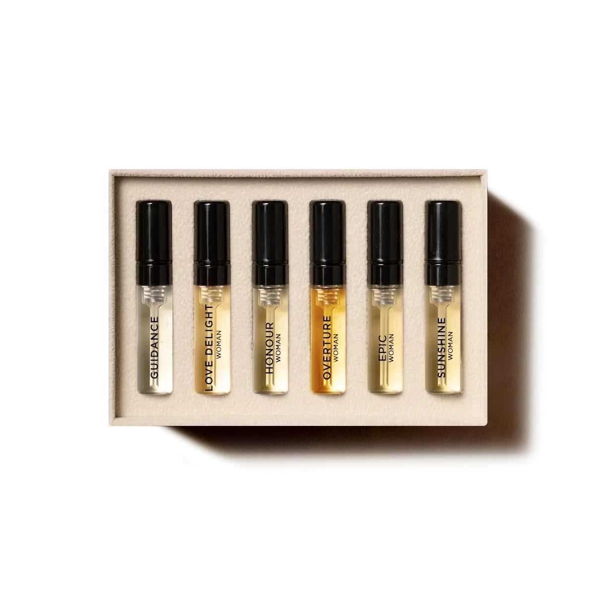 Amouage - Women's Collection - Discovery Set mit sechs Parfumproben in klaren Sprühflakons in schlichter Box