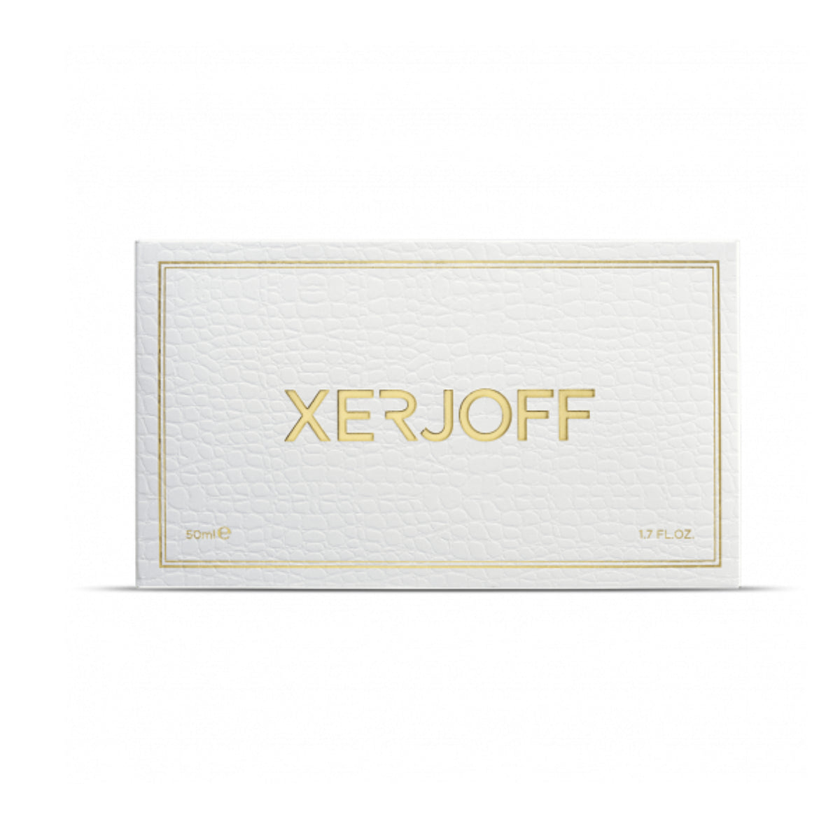 Xerjoff - XJ 17/17 - Stone Label - XXY Verpackung in elegantem Weiß mit goldener Prägung und feiner Lederstruktur vor weißem Hintergrund