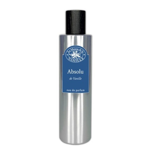 La Maison de la Vanille - Absolu D`Orient - Absolu de Vanille Parfumflakon mit schlichtem, silberfarbenem Design und blauem Etikett