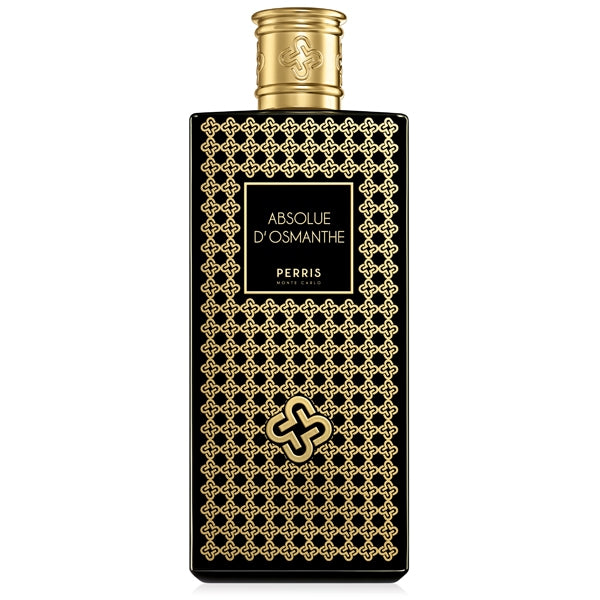 Perris Monte Carlo - Absolue d'Osmanthe Flakon in Schwarz mit goldfarbenem Muster und elegantem Verschluss