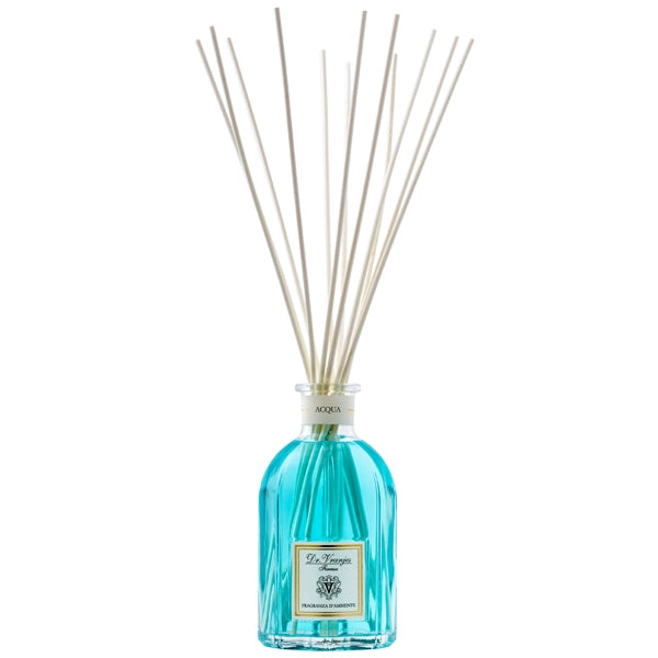 Dr. Vranjes Firenze - Acqua - Diffusor mit türkiser Flüssigkeit und schlichten Duftstäbchen für frische Meeresnoten