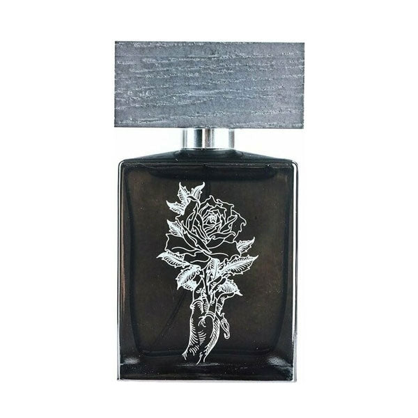 BeauFort London - Revenants Vol 4 - Acrasia Flakon mit schwarzem Design und weißer Rosenillustration auf weißem Hintergrund