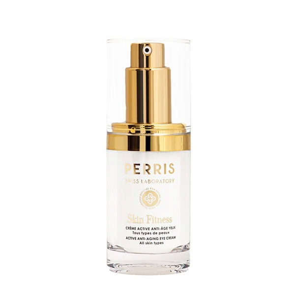 Perris Swiss Laboratory - Active Anti-Aging Eye Cream mit Pumpspender in edlem Design für straffende Augenpflege