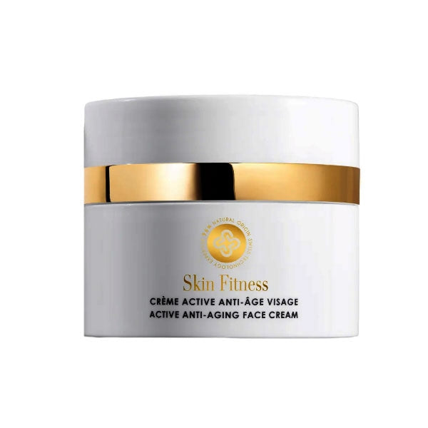 Perris Swiss Laboratory - Active Anti-Aging Face Cream im weißen Tiegel mit goldenem Akzent für trockene und empfindliche Haut