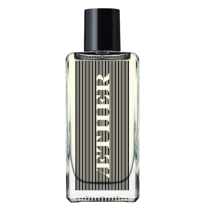 Aether - SUPÆR Parfümflakon mit klarem Glas und schwarzem Schraubverschluss vor weißem Hintergrund minimalistisch gestaltet