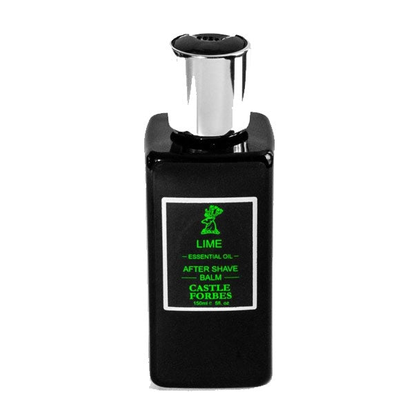Castle Forbes - Lime After Shave Balm in schwarzer Flasche für sanfte Pflege und Beruhigung nach der Rasur
