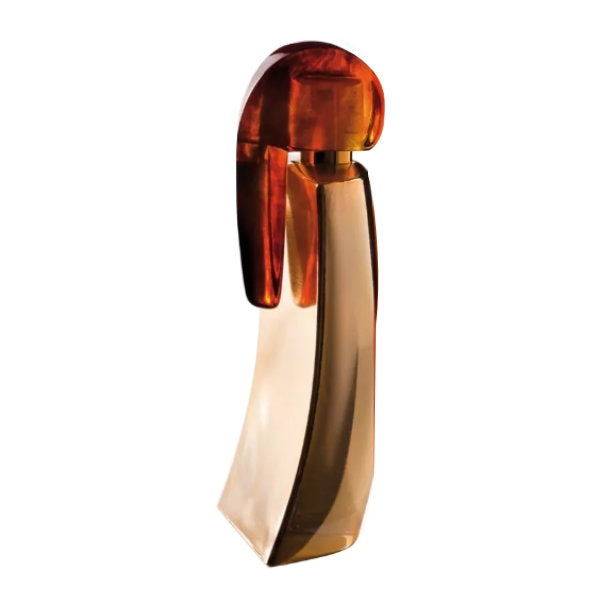 Lubin - Akkad Parfumflakon mit elegant geschwungener Form und bernsteinfarbenem, minimalistischen Design