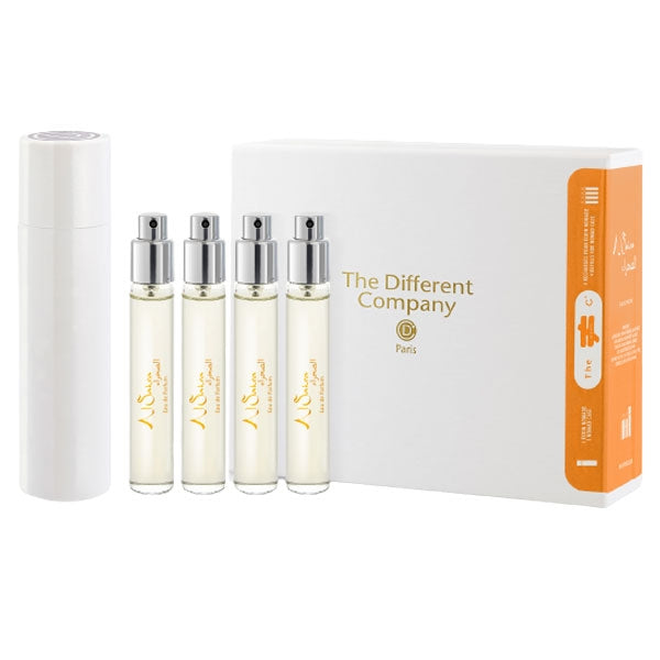 The Different Company - Al Sahra - Travelset Refill mit handlicher Box und vier erfrischenden Duft-Nachfüllungen für unterwegs