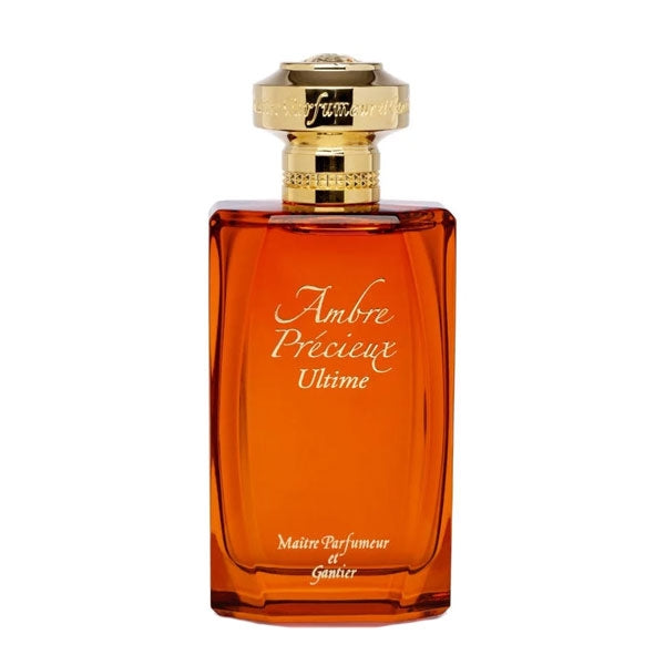 Maître Parfumeur et Gantier - Ambre Précieux Ultime Flakon mit goldenem Verschluss und bernsteinfarbener Flüssigkeit
